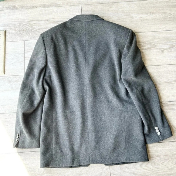 Boulevard Club Soft  Wool Cashmere Blend Blazer Made in Canada - Picture 10 of 14